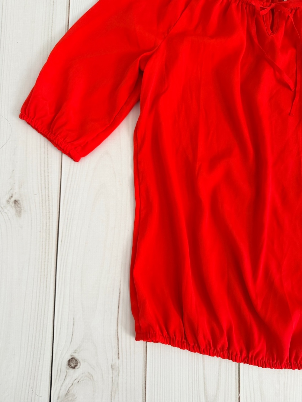Red Peasant Top - Picture 3 of 4